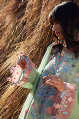3-PC Unstitched Embroidered Lawn Meili By Zaha | ZL26-01 B