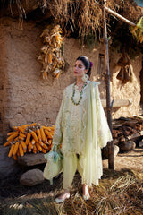 3-PC Unstitched Embroidered Lawn Meili By Zaha | ZL26-14 B
