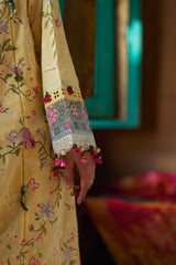 3-PC Unstitched Embroidered Lawn Meili By Zaha | ZL26-03 B