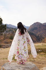 3-PC Unstitched Embroidered Lawn Meili By Zaha | ZL26-11 A