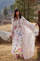 3-PC Unstitched Embroidered Lawn Meili By Zaha | ZL26-11 A