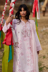3-PC Unstitched Embroidered Lawn Meili By Zaha | ZL26-09 B