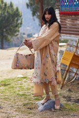 3-PC Unstitched Embroidered Lawn Meili By Zaha | ZL26-07 A