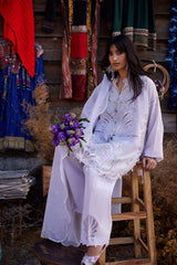 3-PC Unstitched Embroidered Lawn Meili By Zaha | ZL26-10 B