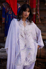 3-PC Unstitched Embroidered Lawn Meili By Zaha | ZL26-10 B