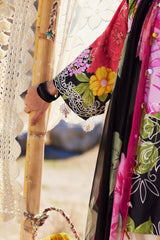 3-PC Unstitched Embroidered Lawn Meili By Zaha | ZL26-13 A