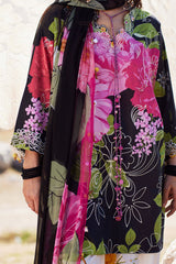 3-PC Unstitched Embroidered Lawn Meili By Zaha | ZL26-13 A