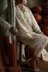 3-PC Unstitched Embroidered Lawn Meili By Zaha | ZL26-10 A