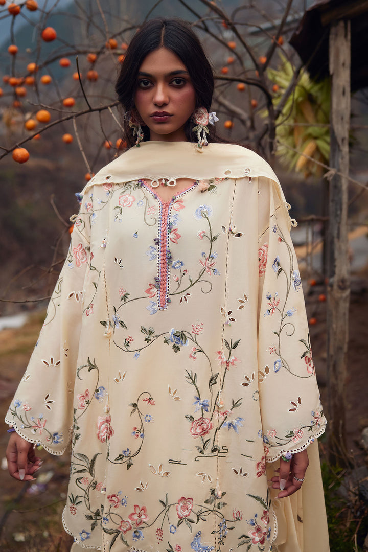 3-PC Unstitched Embroidered Lawn Meili By Zaha | ZL26-04 B