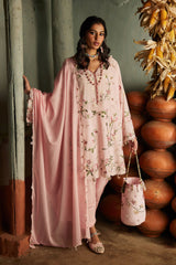 3-PC Unstitched Embroidered Lawn Meili By Zaha | ZL26-04 A