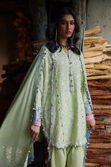 3-PC Unstitched Embroidered Lawn Meili By Zaha | ZL26-02 A