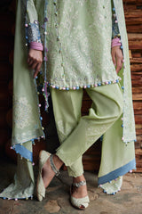 3-PC Unstitched Embroidered Lawn Meili By Zaha | ZL26-02 A