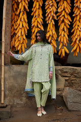 3-PC Unstitched Embroidered Lawn Meili By Zaha | ZL26-02 A