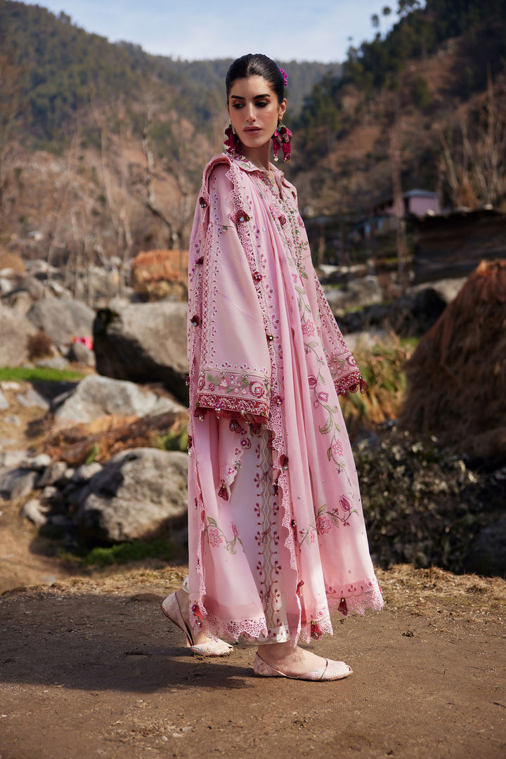 3-PC Unstitched Embroidered Lawn Meili By Zaha | ZL26-06 B