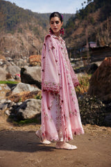 3-PC Unstitched Embroidered Lawn Meili By Zaha | ZL26-06 B