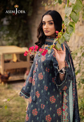 AJUBJ-17 | 3Pc Unstitched Lawn Suit Vol 3 Prints By Asim Jofa