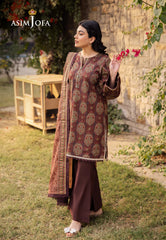 AJUBJ-23 | 3Pc Unstitched Lawn Suit Vol 3 Prints By Asim Jofa