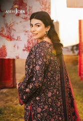 AJUBJ-18 | 3Pc Unstitched Lawn Suit Vol 3 Prints By Asim Jofa