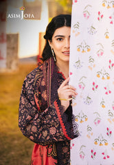 AJUBJ-18 | 3Pc Unstitched Lawn Suit Vol 3 Prints By Asim Jofa