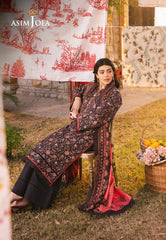 AJUBJ-18 | 3Pc Unstitched Lawn Suit Vol 3 Prints By Asim Jofa