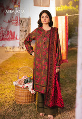 AJUBJ-19 | 3Pc Unstitched Lawn Suit Vol 3 Prints By Asim Jofa