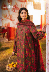 AJUBJ-19 | 3Pc Unstitched Lawn Suit Vol 3 Prints By Asim Jofa