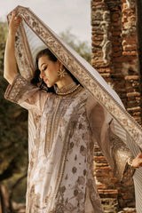 VSL25-06 | 3Pc Unstitched Suit Luxury Chiffon Collection Vasal By Charizma