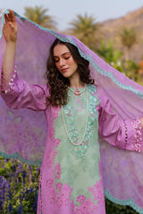 3-PC Unstitched Embroidered Lawn By Charizma | CC5-03