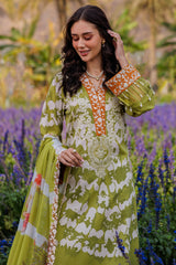 3-PC Unstitched Embroidered Lawn By Charizma | CC5-08