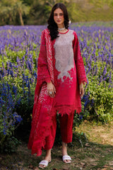 3-PC Unstitched Embroidered Lawn By Charizma | CC5-02