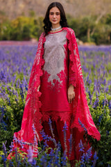 3-PC Unstitched Embroidered Lawn By Charizma | CC5-02