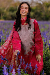 3-PC Unstitched Embroidered Lawn By Charizma | CC5-02