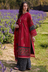 3-PC Unstitched Embroidered Lawn By Charizma | CC5-04