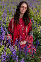 3-PC Unstitched Embroidered Lawn By Charizma | CC5-04
