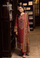 AJUBJ-42 | 3Pc Unstitched Lawn Suit Vol 3 Prints By Asim Jofa