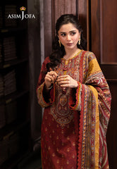 AJUBJ-42 | 3Pc Unstitched Lawn Suit Vol 3 Prints By Asim Jofa