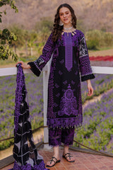 3-PC Unstitched Embroidered Lawn By Charizma | CC5-06