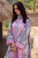 3-PC Unstitched Embroidered Lawn By Charizma | CC5-07