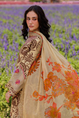 3-PC Unstitched Embroidered Lawn By Charizma | CC5-10