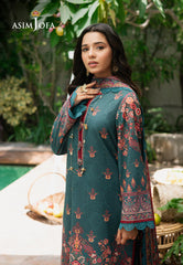 AJUUB-26 | 3Pc Unstitched Suit Printed Lawn Vol 4 Essential By Asim Jofa