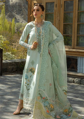 Into The Wild - Aqua | 3PC Unstitched Suit Lawn By Crimson