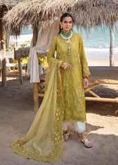 Unstitched 3-PC Luxury Lawn Silk Dupatta By Saira Shakira | SAMARA-A