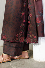 Embroidered Printed Viscose Linen By IZNIK