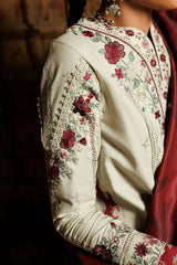 Embroidered Printed Viscose Linen By IZNIK