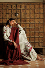 Embroidered Printed Viscose Linen By IZNIK