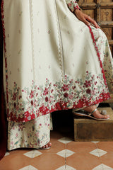 Embroidered Printed Viscose Linen By IZNIK