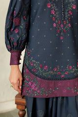 Embroidered Printed Viscose Linen By IZNIK
