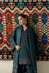 Embroidered Printed Viscose Linen By IZNIK