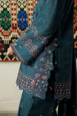Embroidered Printed Viscose Linen By IZNIK