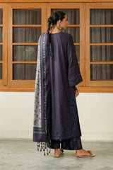 Embroidered Printed Viscose Linen By IZNIK